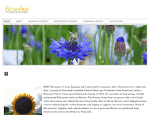 Tablet Screenshot of honeybeeflowerfarm.com